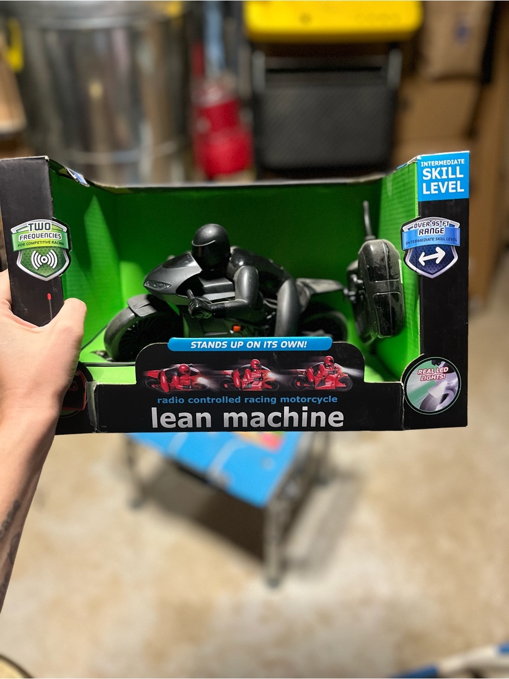 Lean Machine Radio Controlled Racing Motorcycle - Black